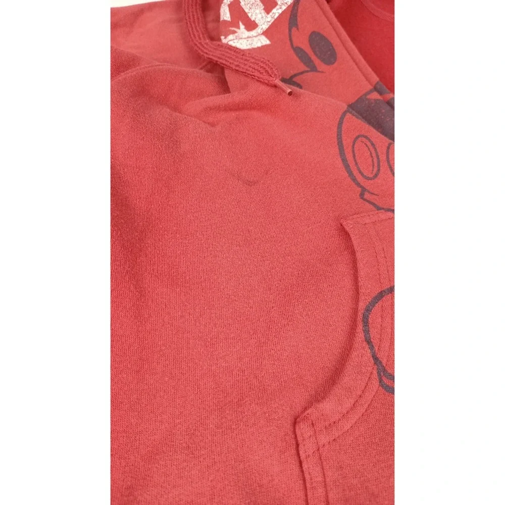 Disney Junior Size XL 15/17 Red Mickey Mouse Zip Hoodie Jacket